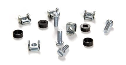Assorted metal fasteners and nuts