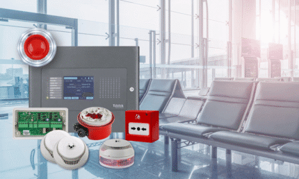 Fire safety equipment in airport setting