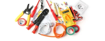 various electrical tools and accessories