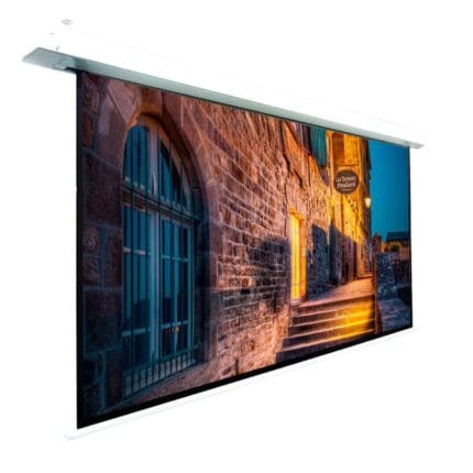 Écran de projection électrique tensionné motorisé encastrable Snowhite avec télécommande 150" 16:9