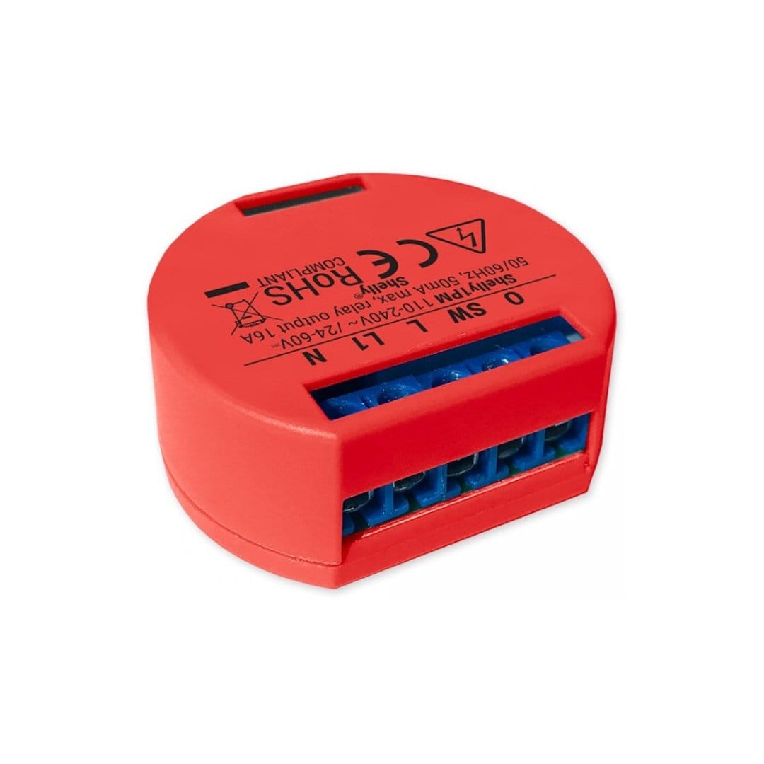 interrupteur-controleur-de-lumiere-connectee-shelly-1pm-wi-fi-compatible-avec-alexa-google-home-et-siri-shelly-shelly-binaa-706789 Relais intelligent lumière Shelly 1PM Wifi - Image 1
