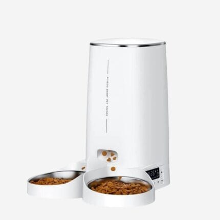 Mangeoire distributeur automatique croquettes 2 bols 4L Rojeco Wifi
