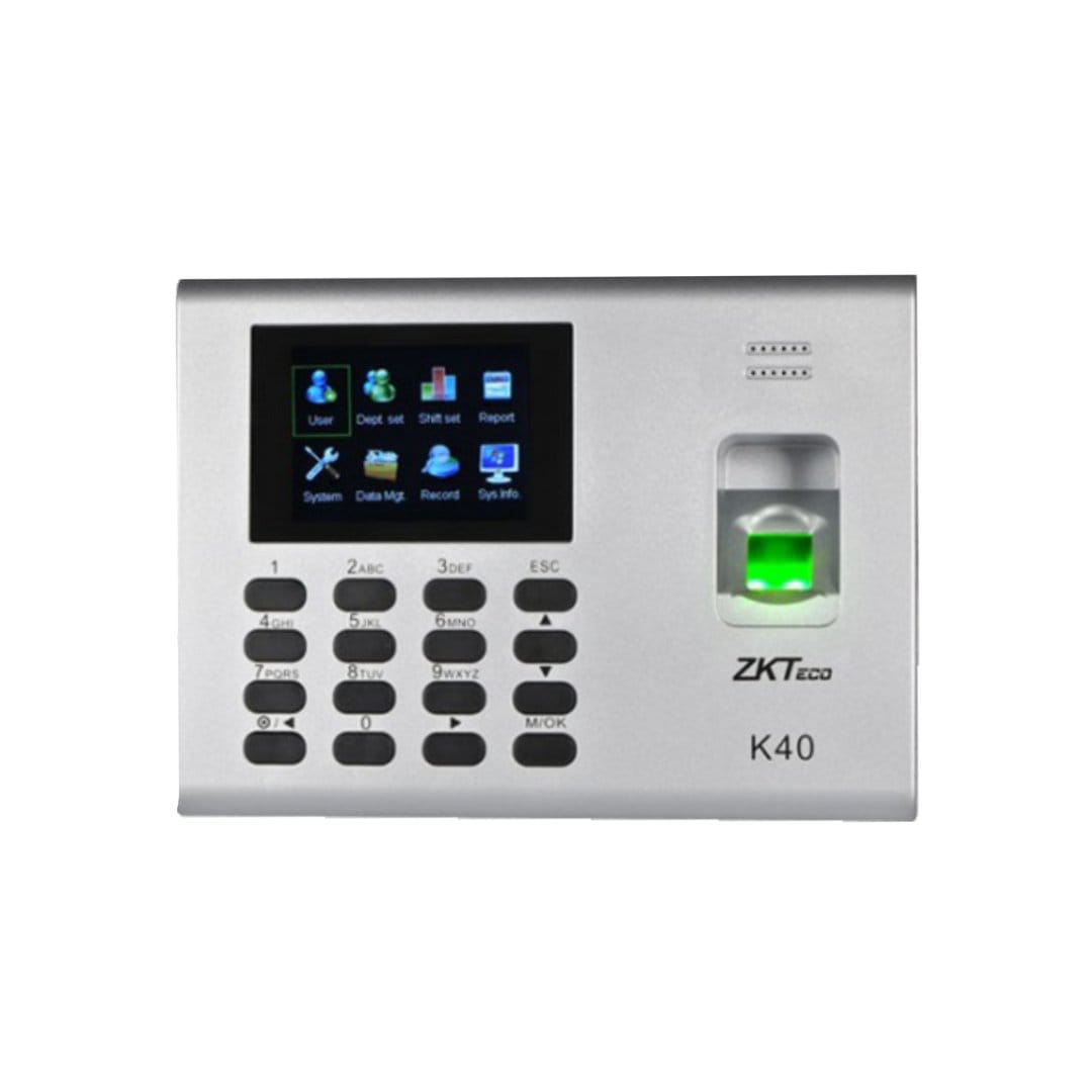 pointeuse-biometrique-zkteco-k40-pro-empreintes-digitales-zkteco-binaa-888543 Pointeuse biométrique ZKTeco K40 Pro - Image 1