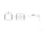 Diffuseur carré KVADRO 100 – Insufflation / Extraction avec régulateur de débit – Image 2