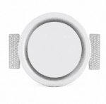 Diffuseur Circulaire Invisible RONDO 100 avec Régulateur de Débit – Ventilation Design Premium ERGOVENT