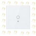 Interrupteur Tactile Intelligent WiFi en Verre Blanc